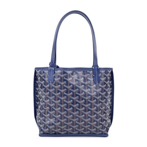 goyard tote blue|goyard tote prices.